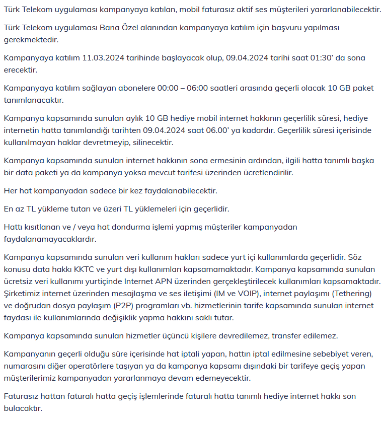 Türk Telekom Sahur Kampanyası 2024